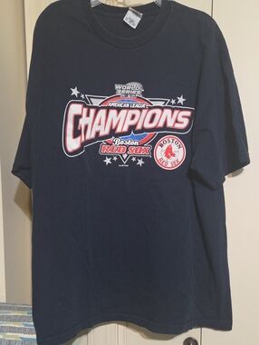 Boston Red Sox 2004 Champs Navy Short-Sleeve Champions Graphic Tee
